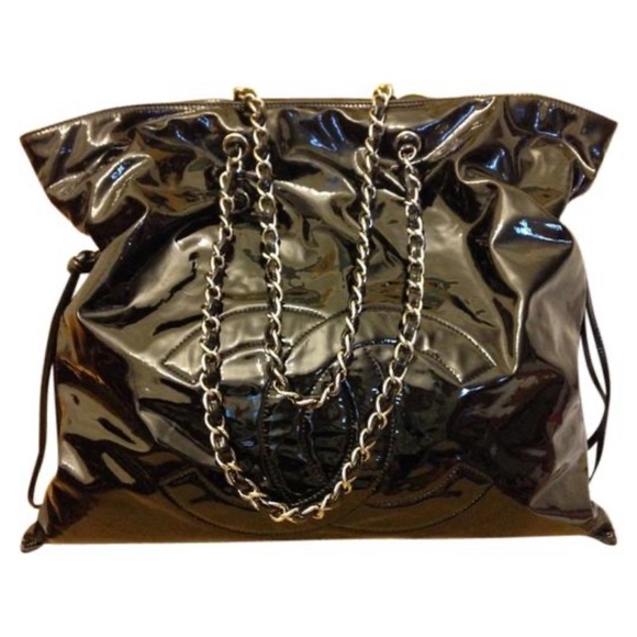 WOW POSHMARK - AUTHENTIC CHANEL SUPERMODEL EXTRA LARGE Leather Cabas Bag Tote - Picture 1 of 13